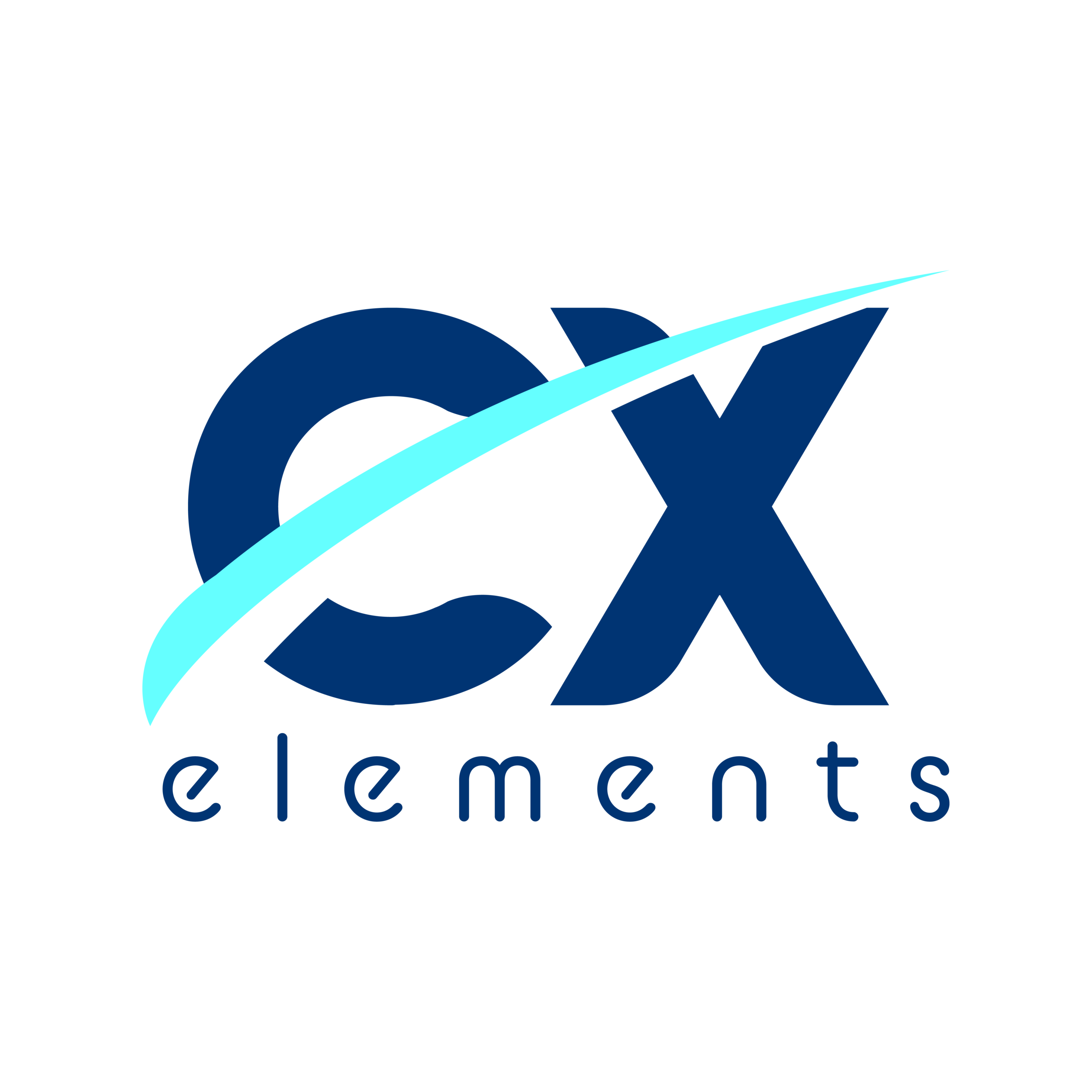 logo cx elements bleu couleur